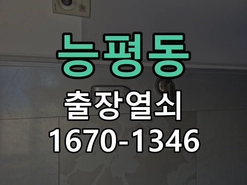 광주시 능평동 도어락 교체 현장 도착 후 상태 확인