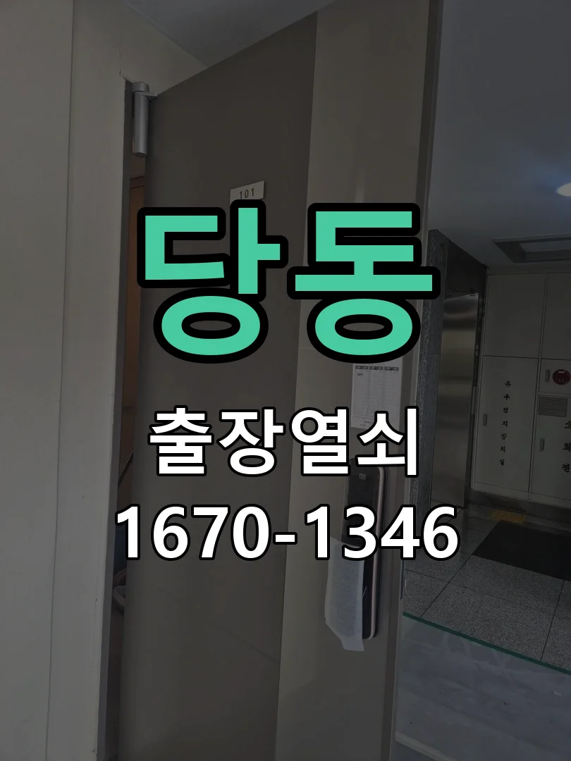 군포시 당동 열쇠 분실 작업 완료 후 점검