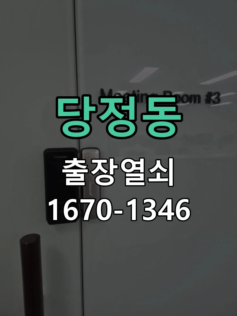 군포시 당정동 출장 열쇠 현장 도착 후 상태 확인