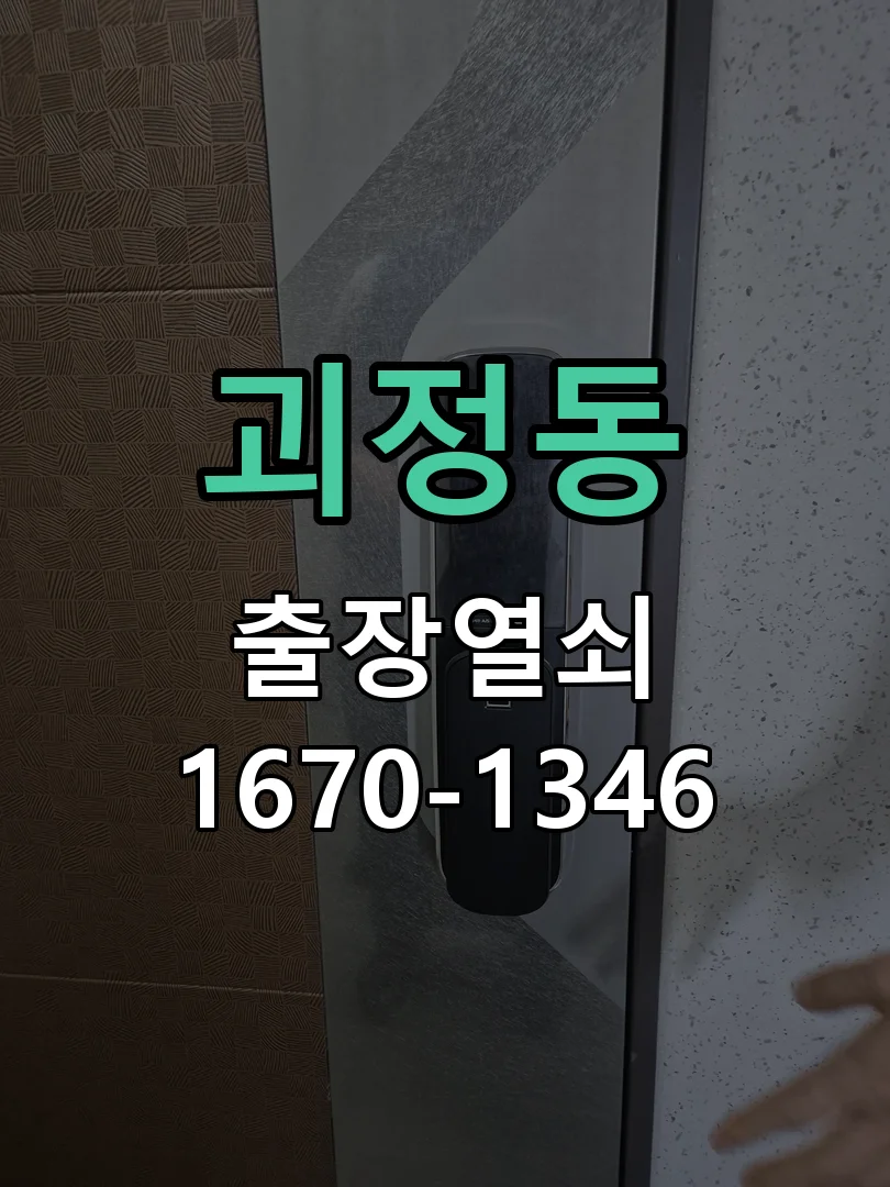 대전시 괴정동 작업 완료