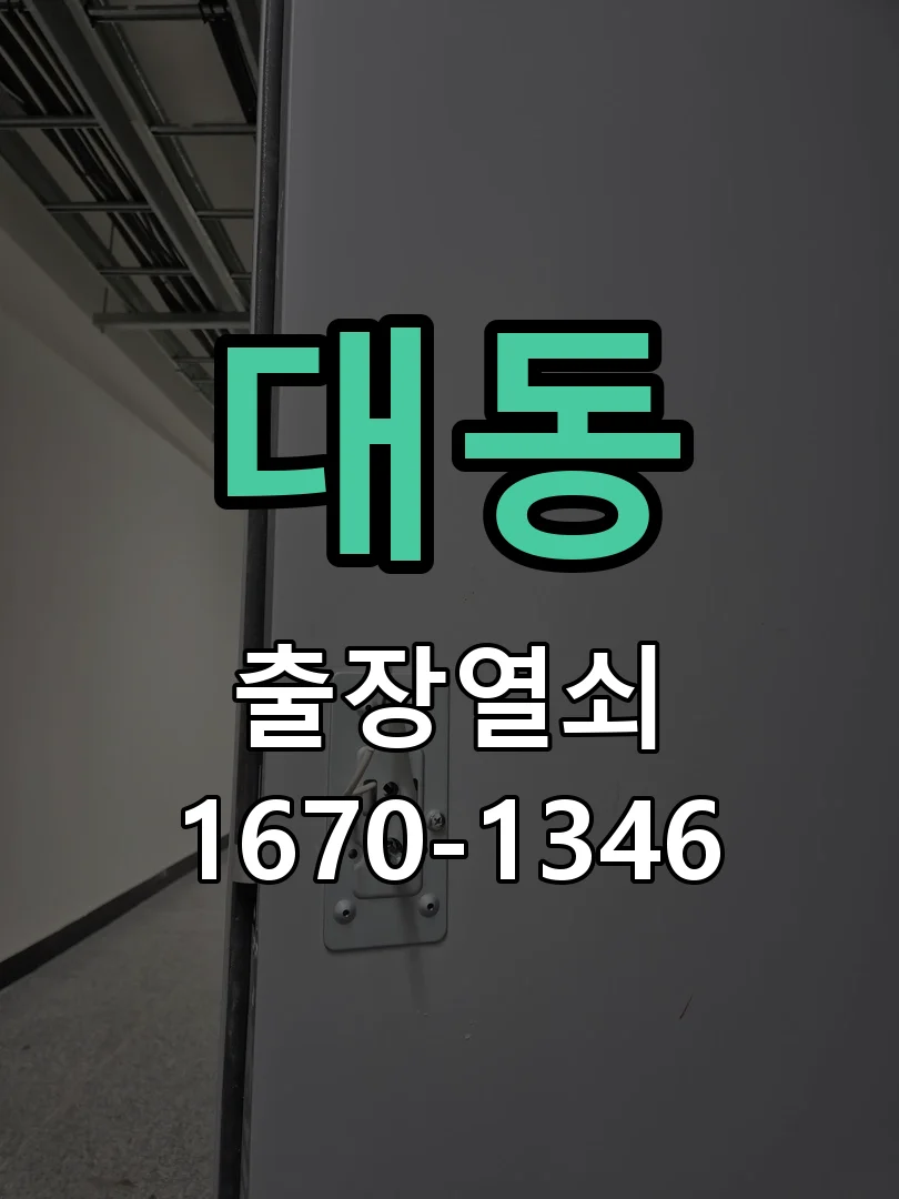 대전시 대동 현관문 개문 작업 완료 후 점검