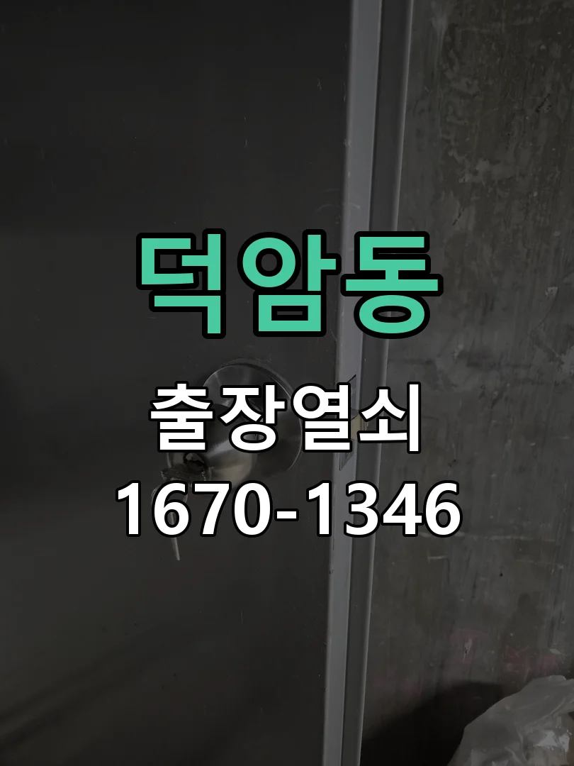 대전시 덕암동 도어락 수리 작업 진행 장면