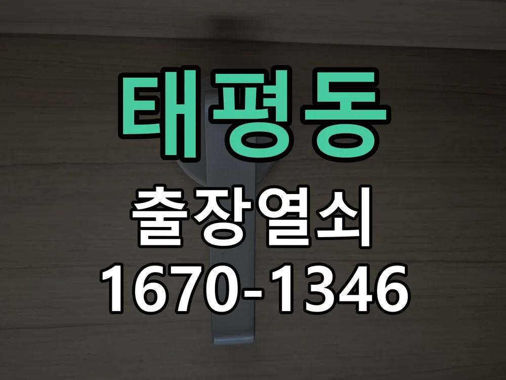 대전시 태평동 도어락 교체 작업 완료 후 점검