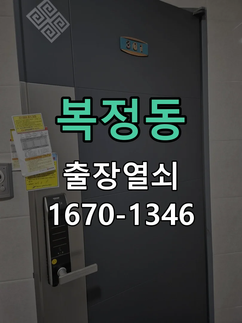 복정동 원룸 도어락 비밀번호 오류 비파괴 개문