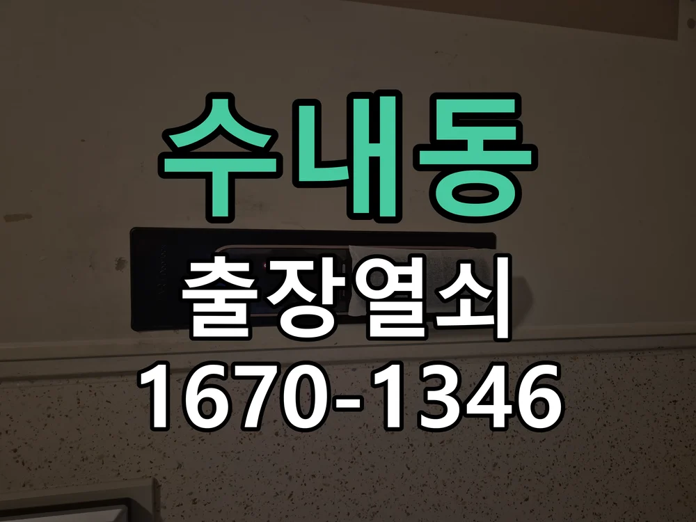 성남시 수내동 작업 완료