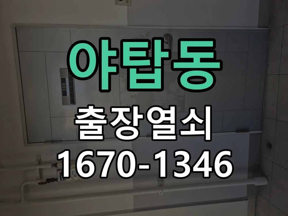 성남시 야탑동 점검 및 작업