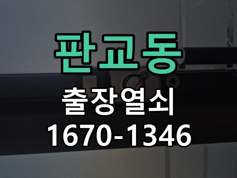 성남시 판교동 작업 완료