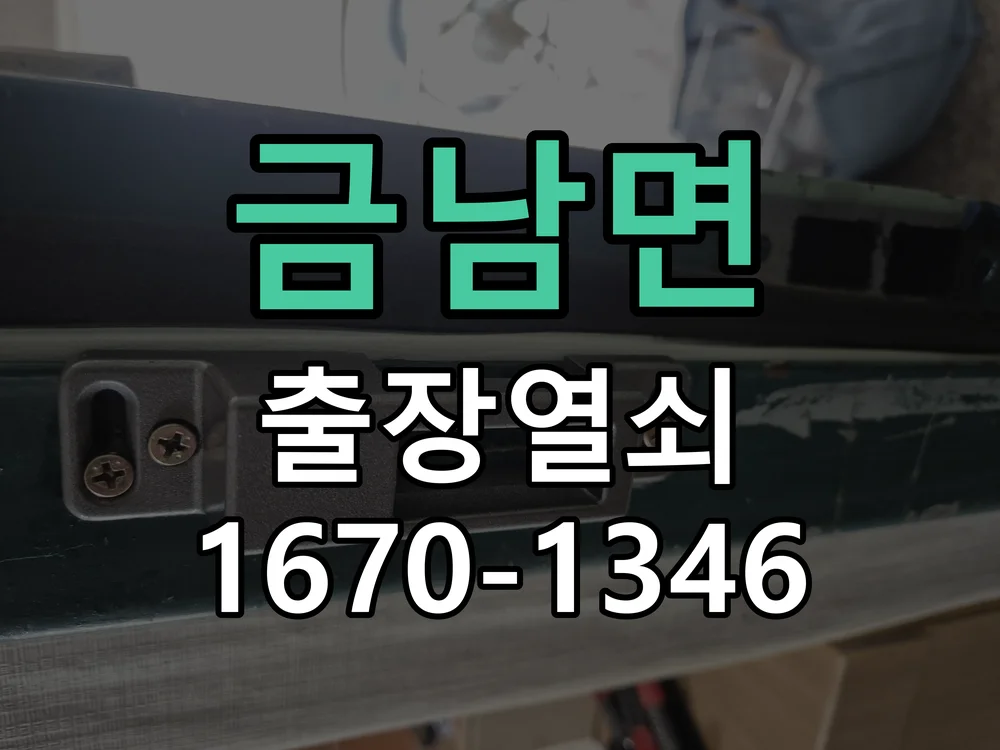세종시 금남면 현관문 개문 작업 완료 후 점검