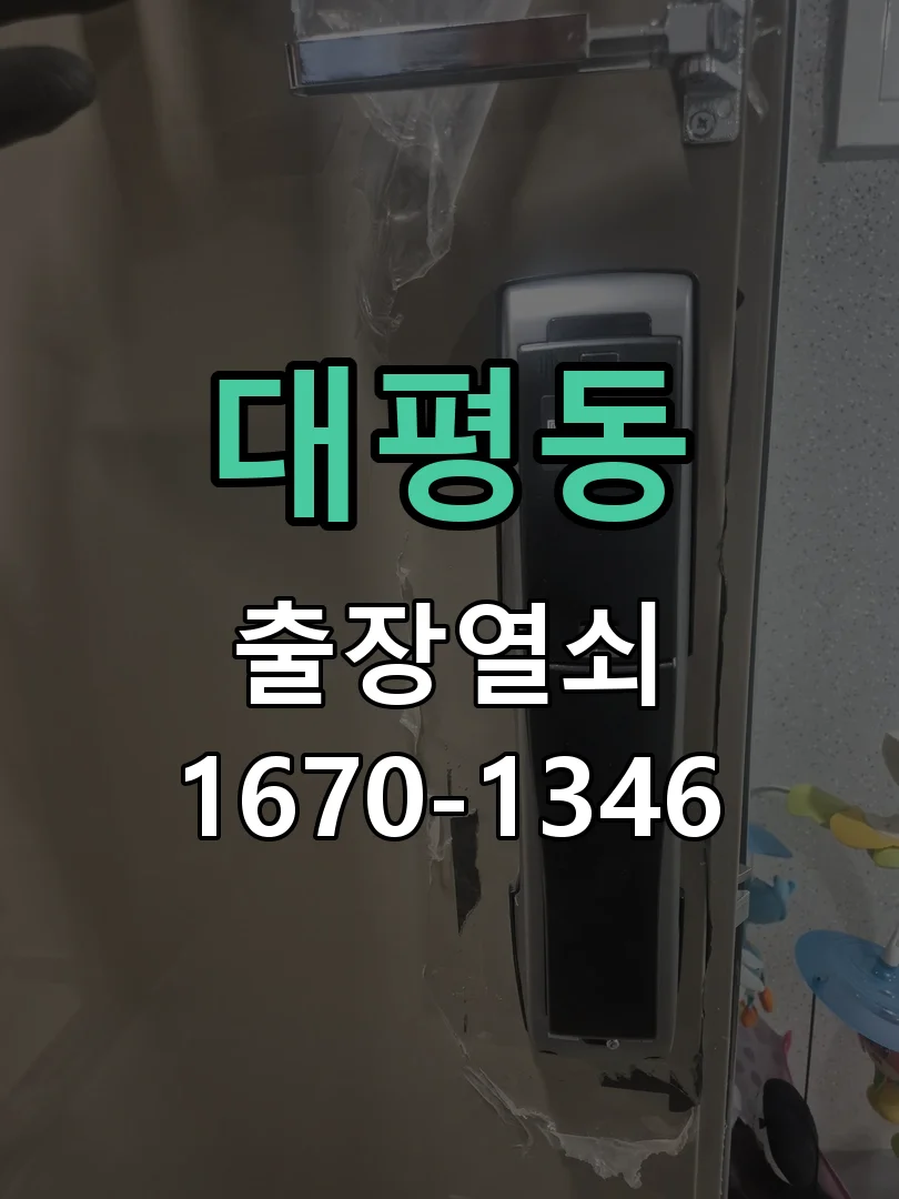 세종시 대평동 열쇠 분실 작업 완료 후 점검