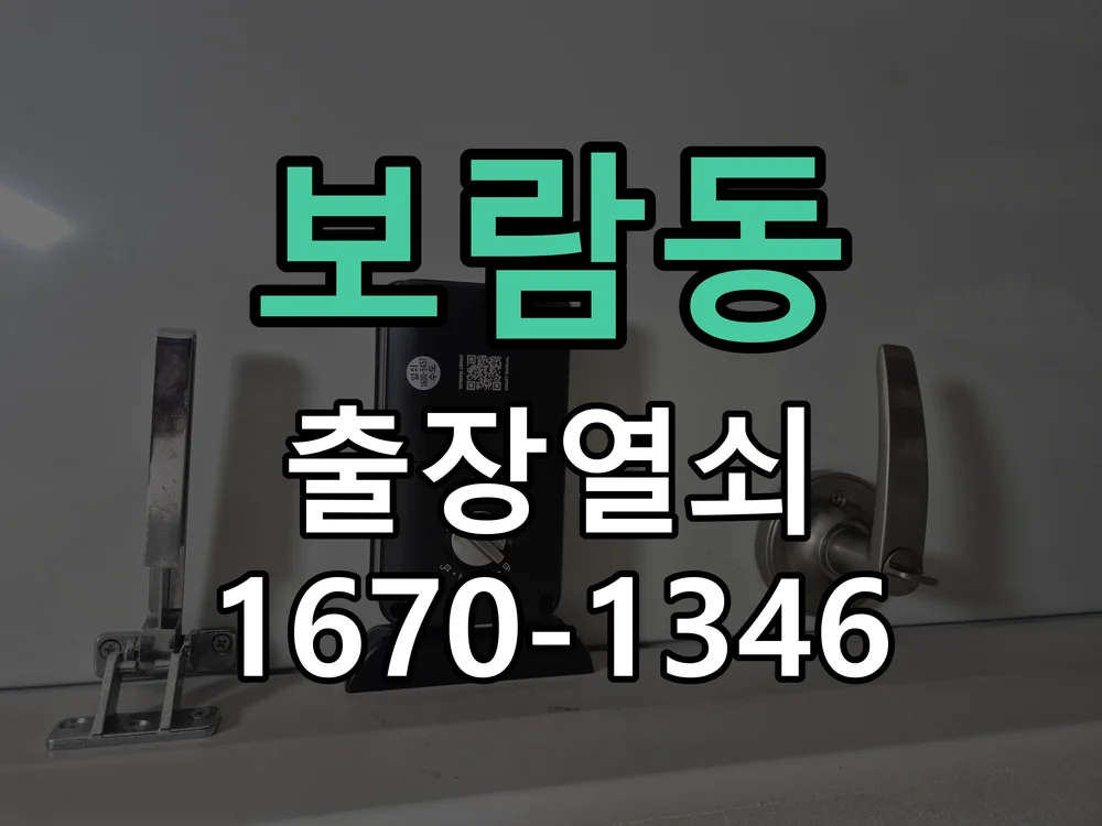 세종시 보람동 도어락 수리 현장 도착 후 상태 확인