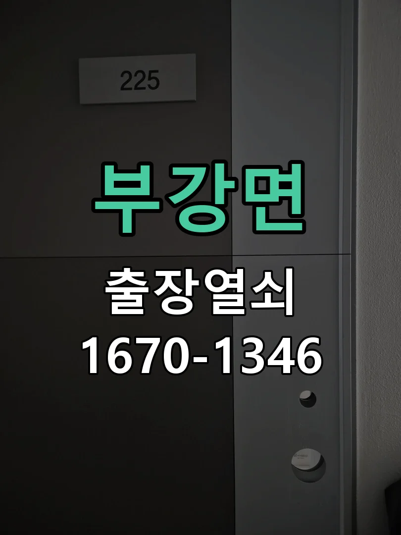 세종시 부강면 출장 열쇠 현장 도착 후 상태 확인
