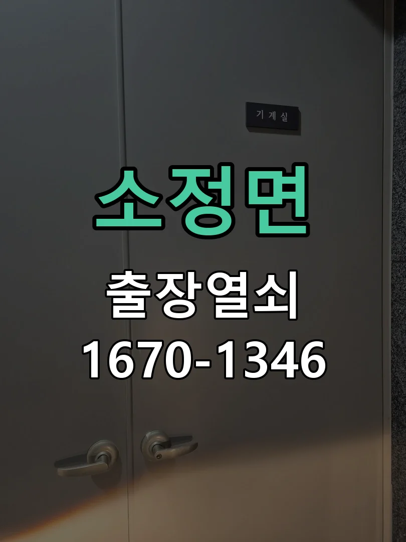 세종시 소정면 출장 열쇠 작업 완료 후 점검