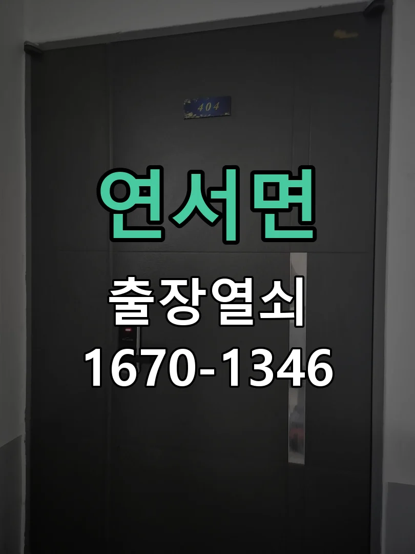 세종시 연서면 도어락 교체 작업 완료 후 점검