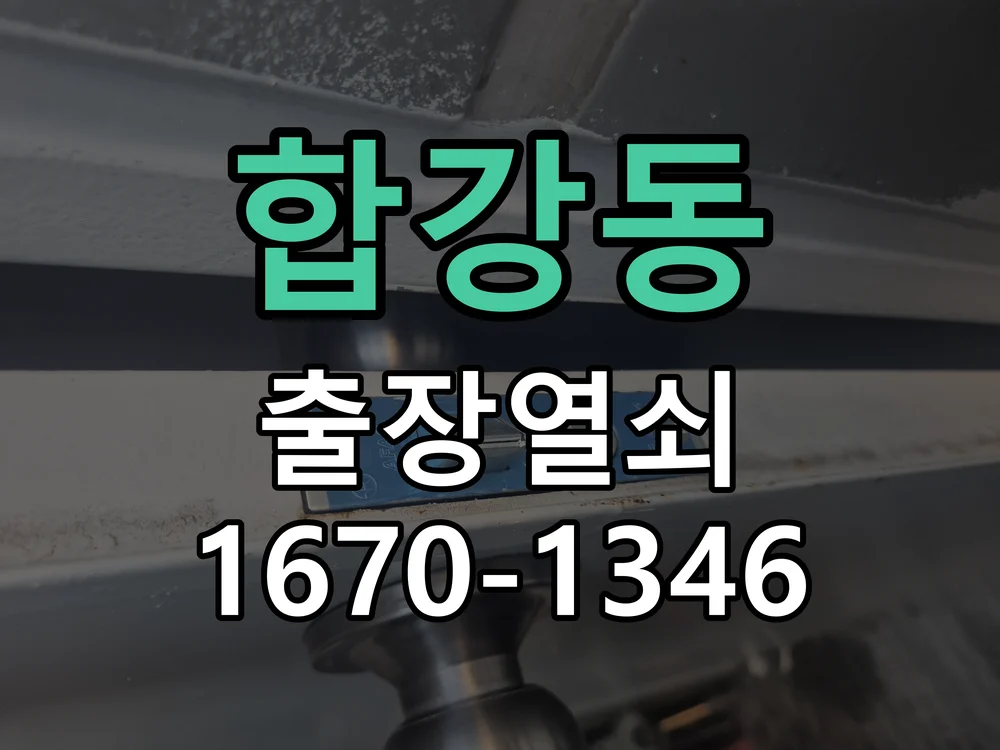 세종시 합강동 도어락 교체 작업 진행 장면