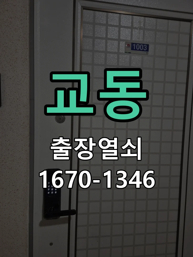 수원시 교동 현장 도착 후 상태 확인