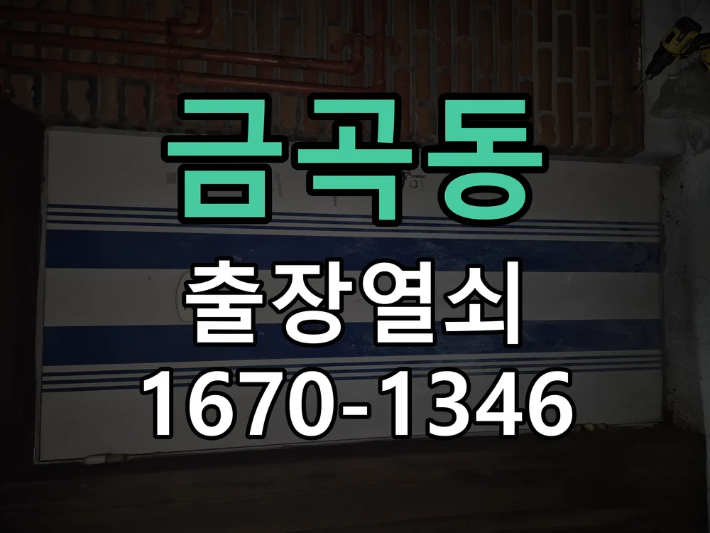수원시 금곡동 현장 도착 후 상태 확인