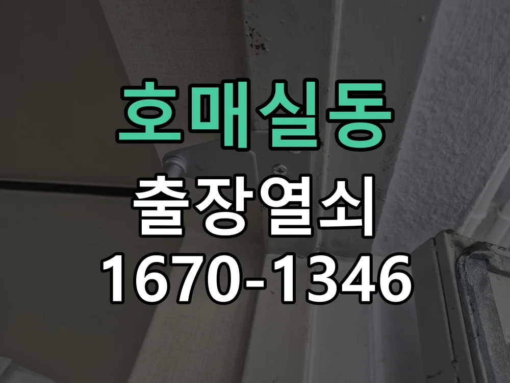 수원시 호매실동 현장 도착 후 상태 확인
