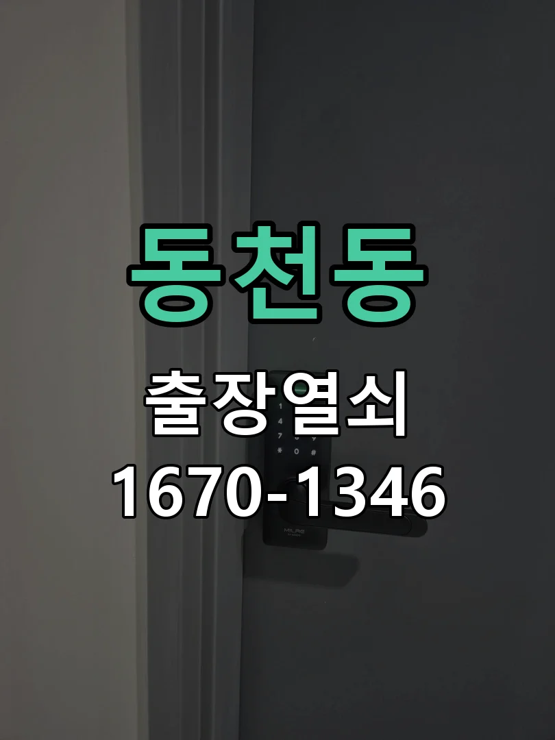 동천동 국산차 차키 분실 현장 즉시 제작