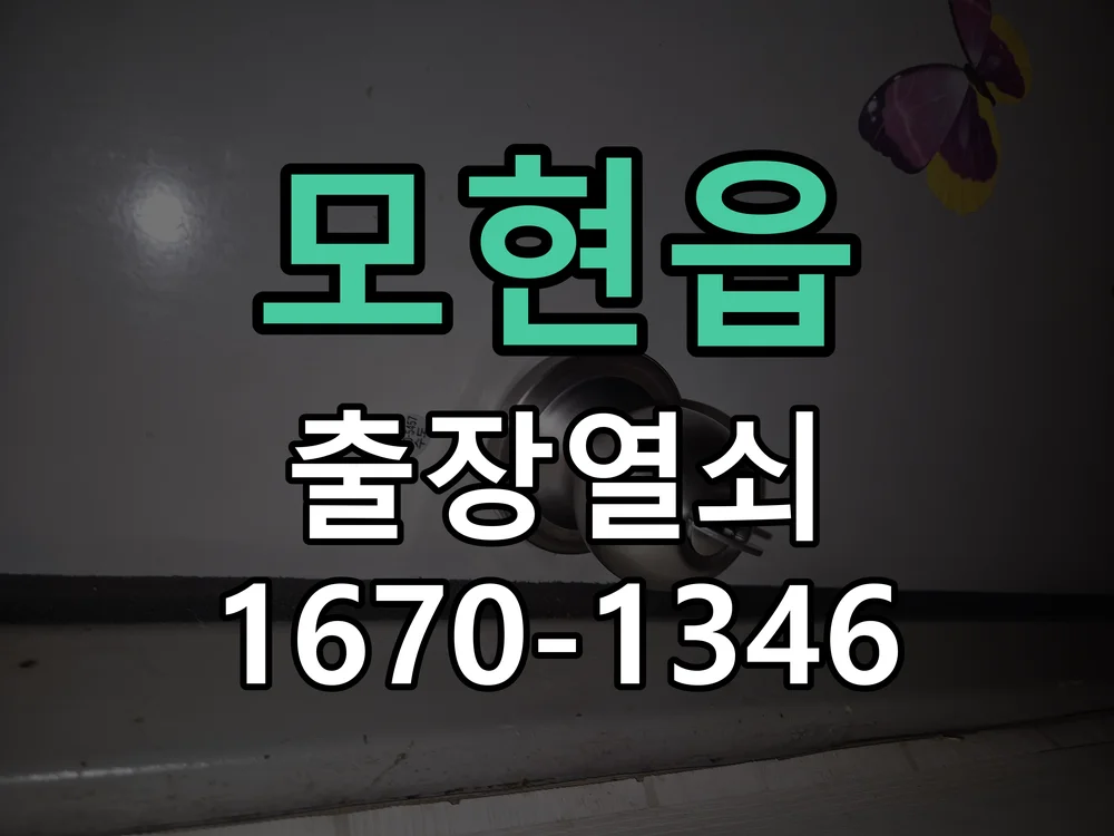 용인시 모현읍 현장 도착 후 상태 확인