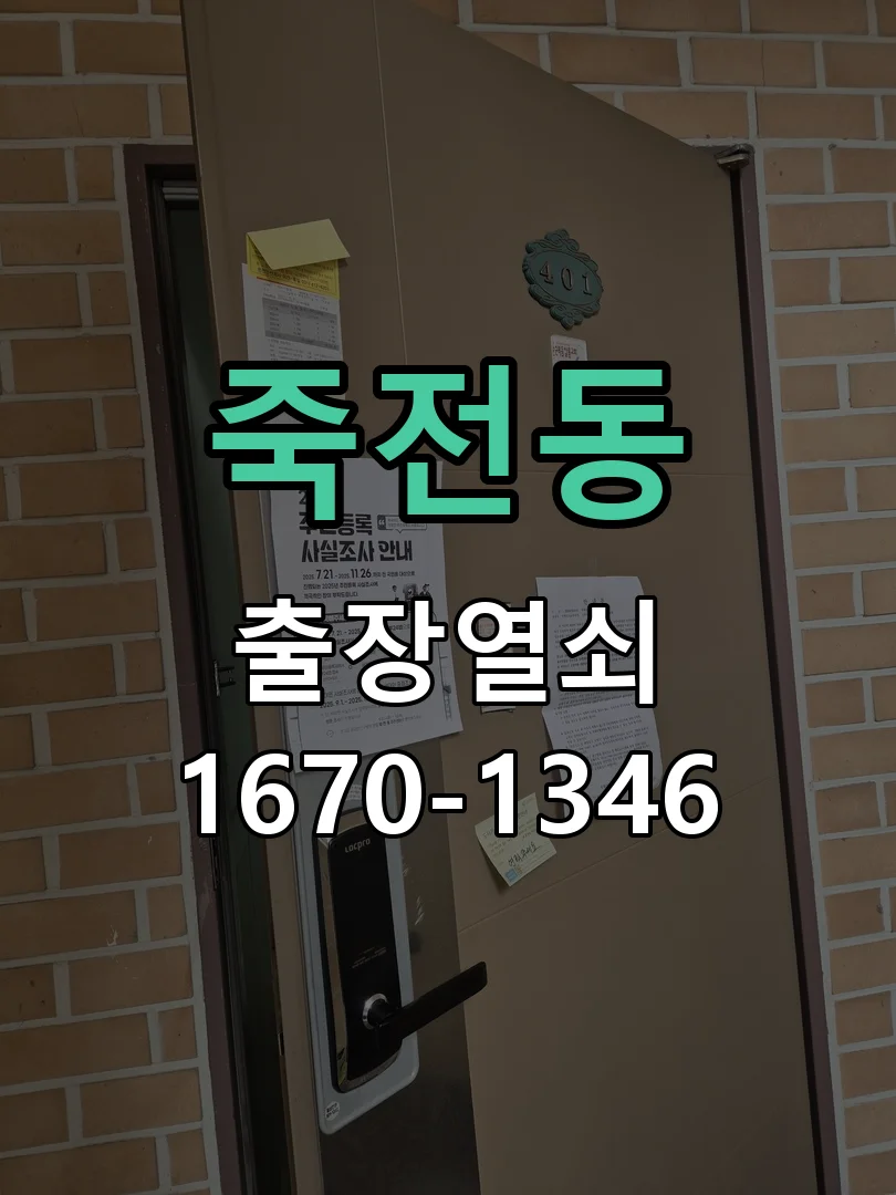 죽전동 아파트 비밀번호 오류 현관 비파괴 개문