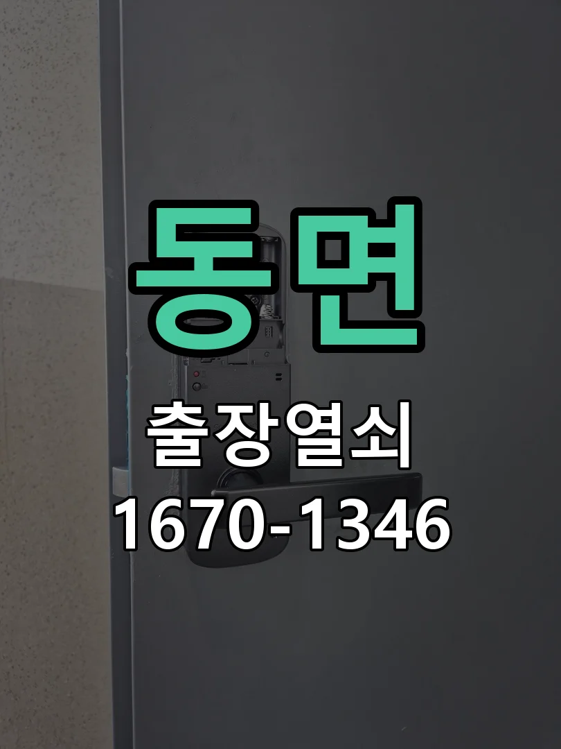 천안시 동면 도어락 설치 현장 도착 후 상태 확인