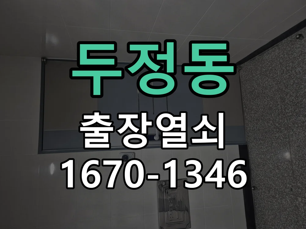 천안시 두정동 현관문 개문 작업 진행 장면