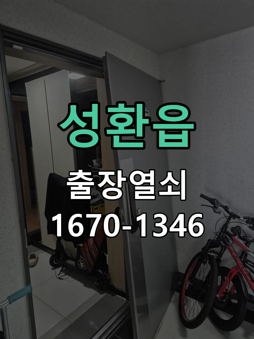 천안시 성환읍 현관문 개문 작업 완료 후 점검