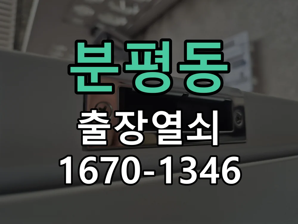 청주시 분평동 도어락 수리 현장 도착 후 상태 확인