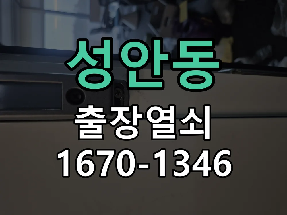 청주시 성안동 현관문 개문 현장 도착 후 상태 확인