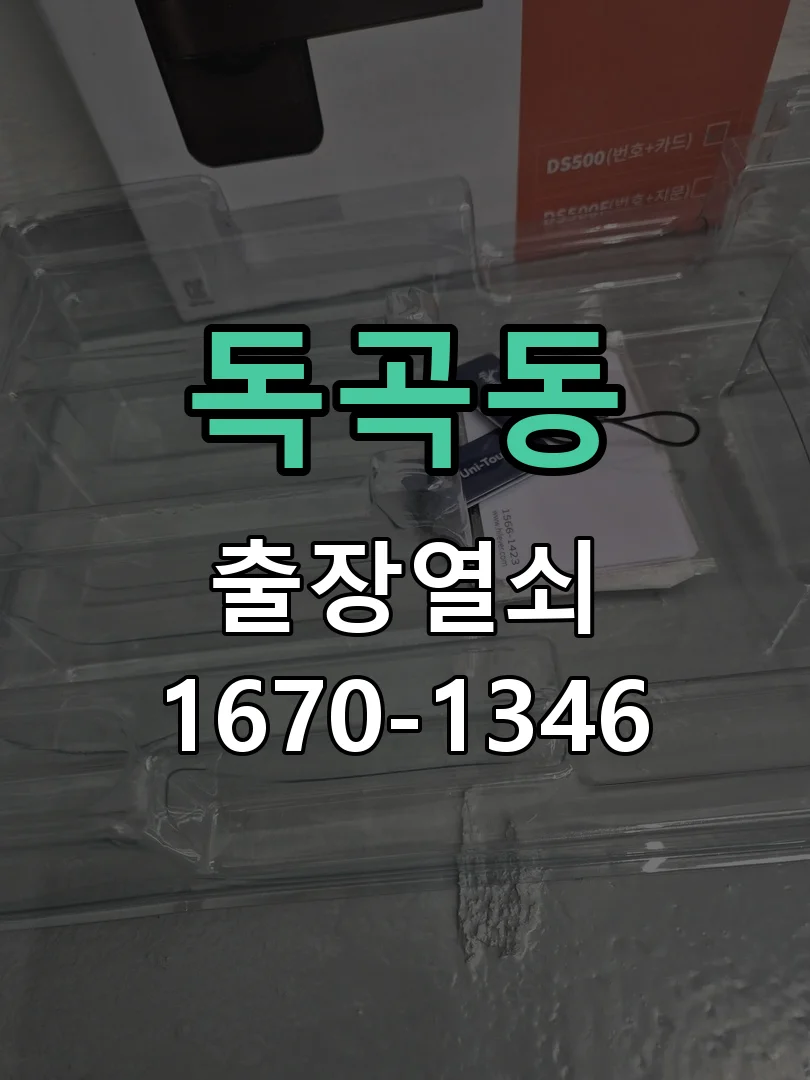 평택시 독곡동 도어락 교체 작업 완료 후 점검