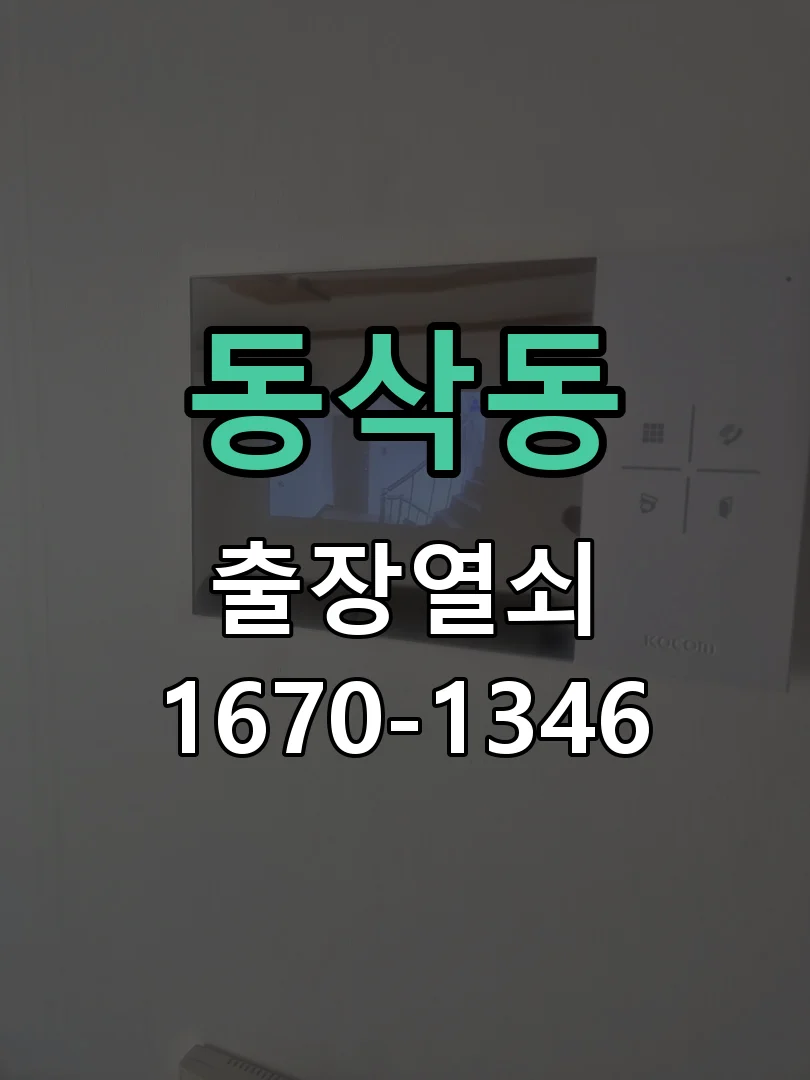 평택시 동삭동 도어락 수리 현장 도착 후 상태 확인