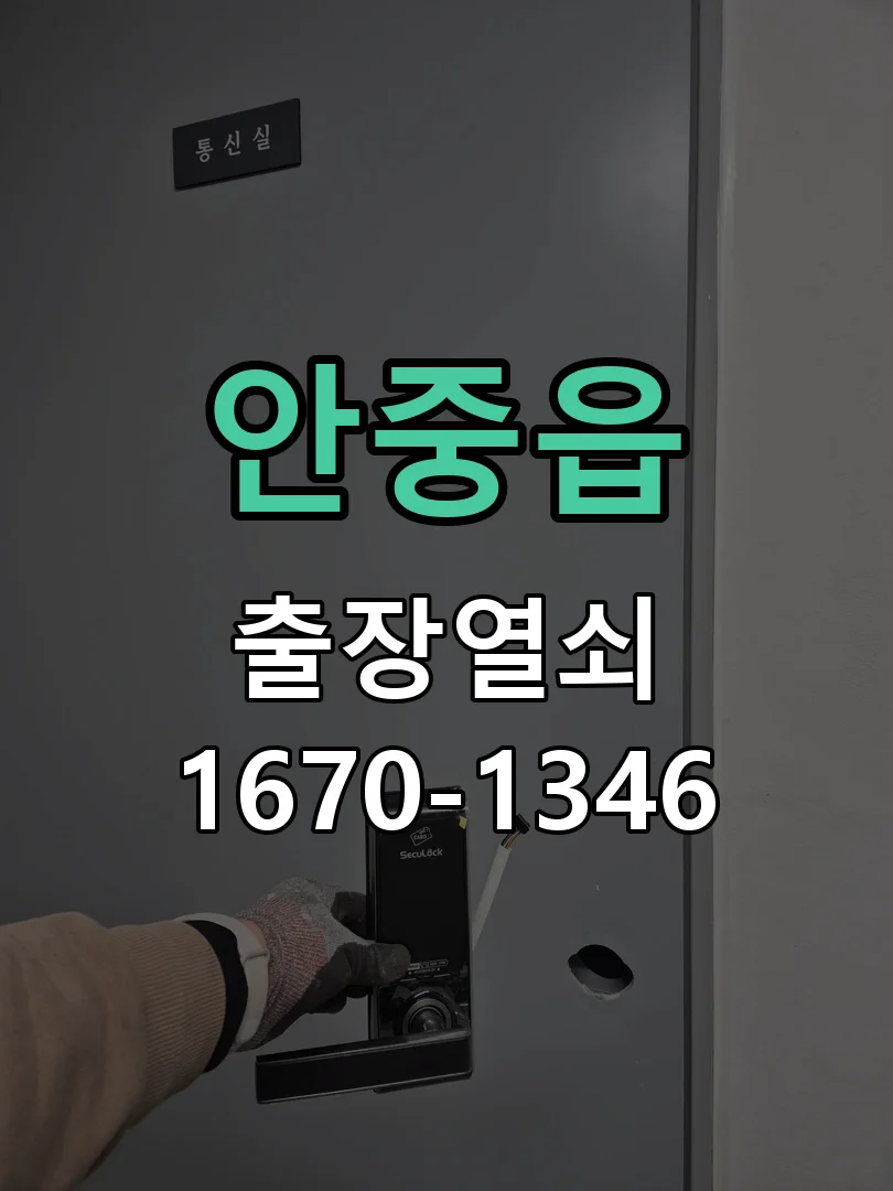 평택시 안중읍 출장 열쇠 현장 도착 후 상태 확인