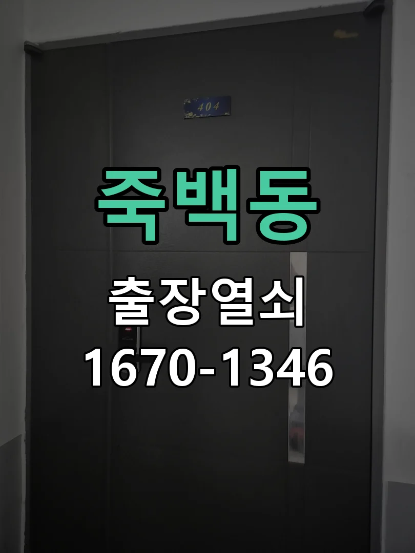 평택시 죽백동 현관문 개문 작업 완료 후 점검
