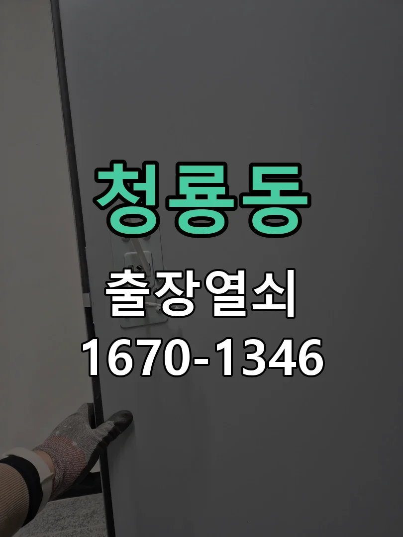 평택시 청룡동 도어락 설치 작업 완료 후 점검