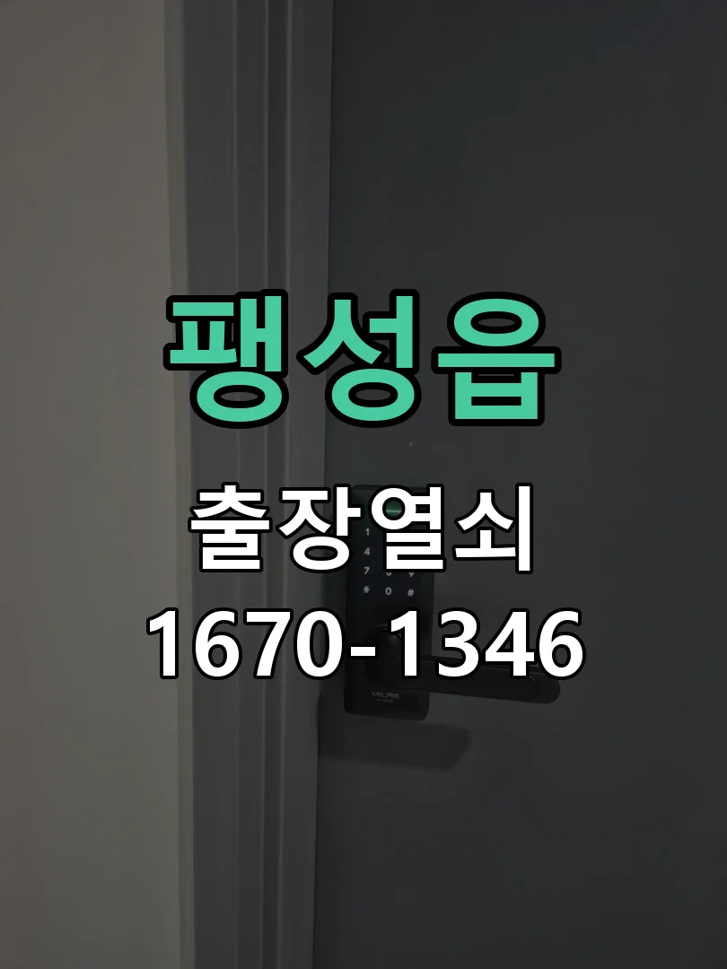 평택시 팽성읍 열쇠 분실 작업 완료 후 점검