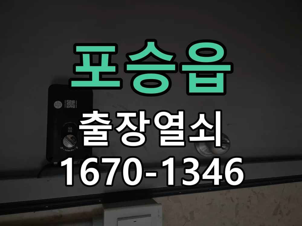 평택시 포승읍 현관문 개문 현장 도착 후 상태 확인
