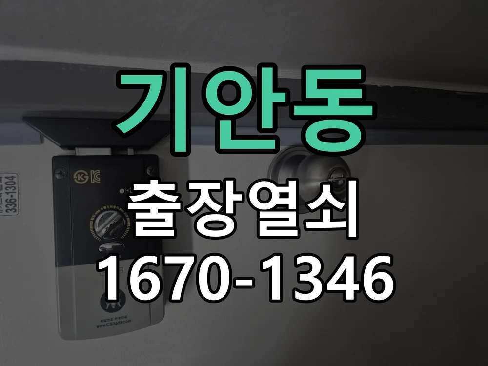 화성시 기안동 도어락 교체 작업 완료 후 점검