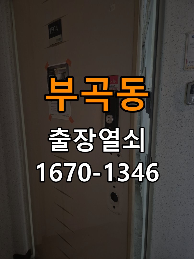 부곡동 열쇠 부러짐 키 실린더 교체 정밀 핀 실린더 뭉치 및 열쇠 3개 세트 정밀 점검 및 교체