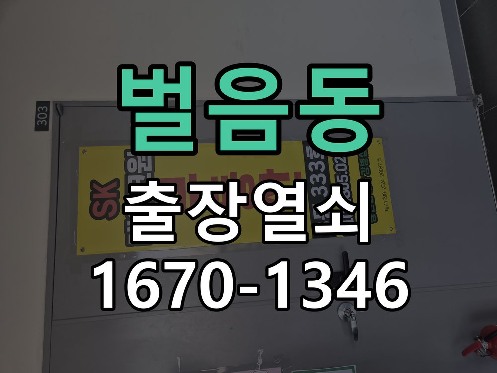 벌음동 현관문 보조키 열쇠 분실 키통 교체 작업 완료 후 정상 작동 확인