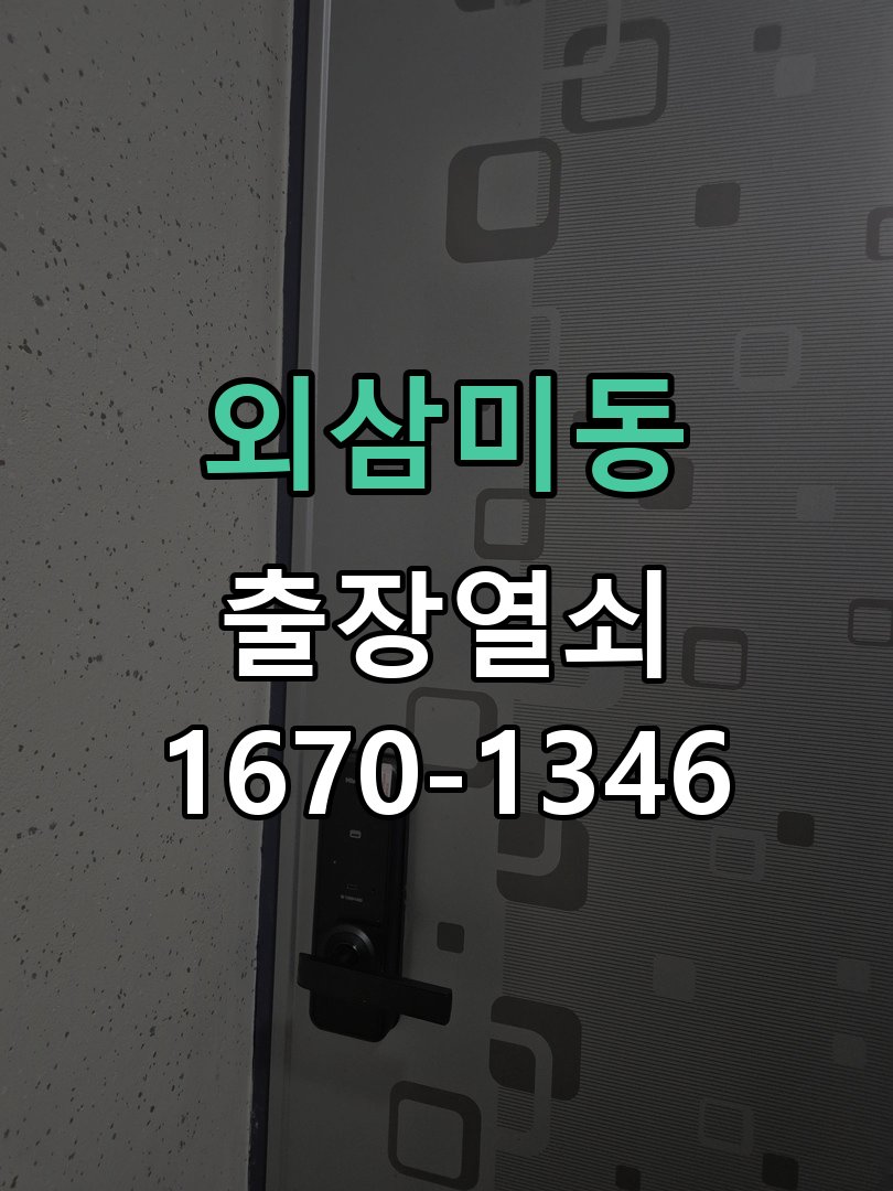 외삼미동 현관문 틈새 벌어짐 번호키 잠금 불량 수리 문틀 스트라이커 브래킷 위치 재조정 및 가스켓 정비 정밀 점검 및 교체